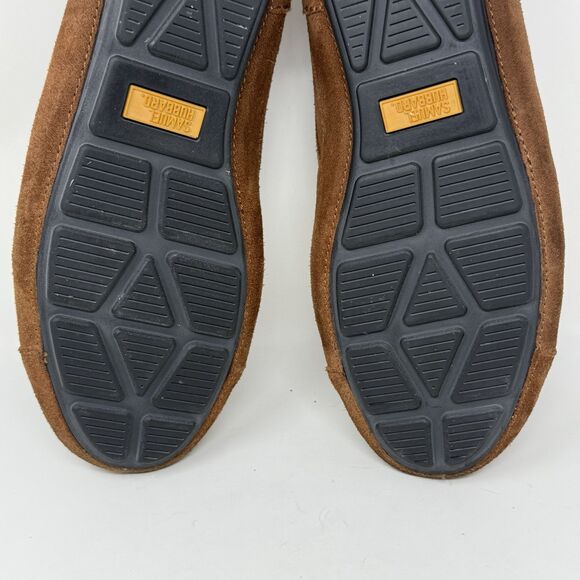 Samuel Hubbard Slippers Mens 12 Nutmeg Brown Suede Wool Fur Lined Slip On Shoes main image 12